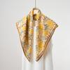 Versatile Printed Lightweight Breathable Women Square Neck Scarf For Spring Summer