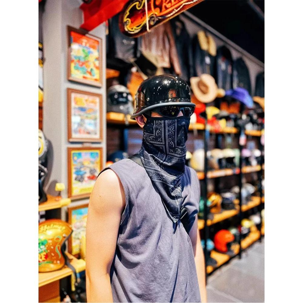 German Retro Style Biker Half Helmet 108 Military Green Silver Goggles All-Season Unisex Motorcycle Gear Half Helmet