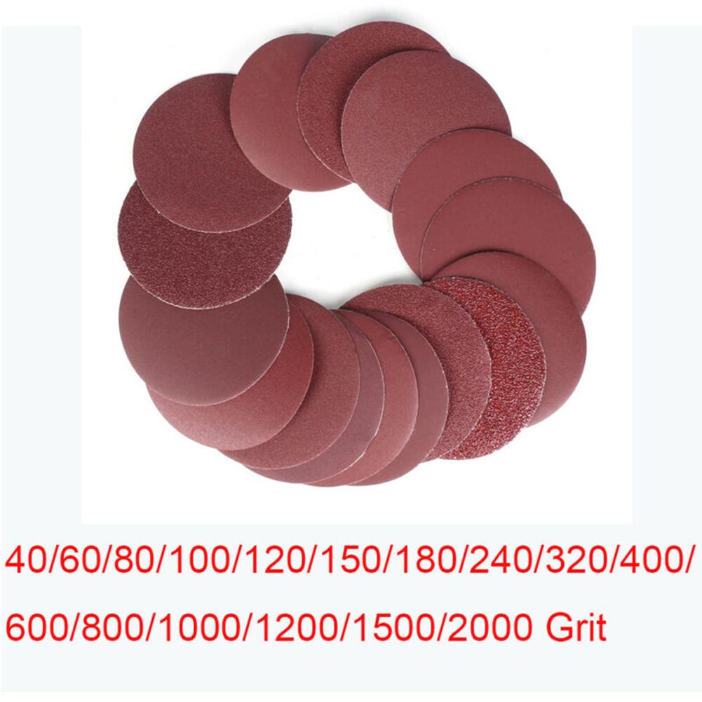10pcs Sandpaper 5inch/125mm 40-2000Grit Disk Sand Sheets Sandpaper Polishing