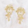 2pcs Organza Fabric Lace Applique Patch Handmade Craft DIY Sewing Lace Accessories  Quilting