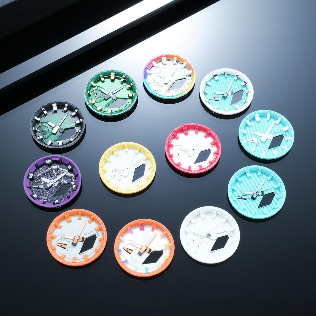 GA2100 watch Accessories Mod kit For Casio G-shock GA-2100 2110 Watch Scale Ring Metal dial Set | Steel case rubber strap Parts