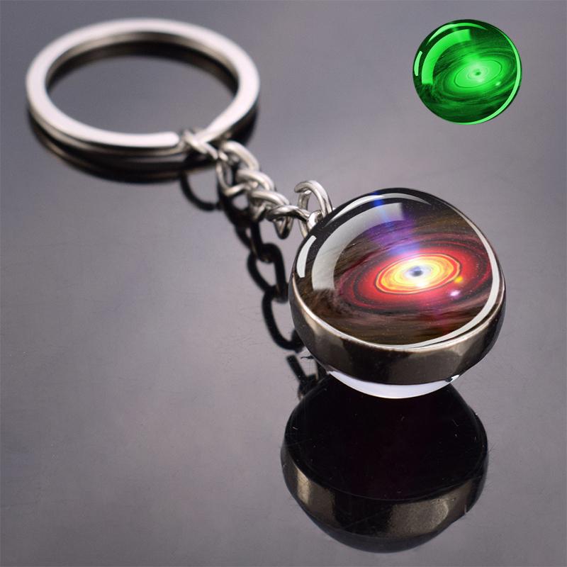 

Светящийся в темноте разноцветный брелок для ключей «Планета Галактика», «Вселенная», «Космический космос», «Астрономические украшения», «Стеклянный шар», «Кулон»