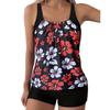 Split Swimsuit Suit Women's Tankini Printed Vacation Boxers Two-piece Set