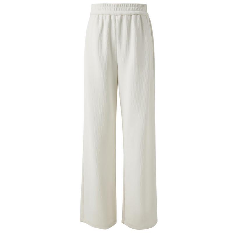 Sancai Women's 2024 Winter Chenille High-Waist Wide-Leg Pants