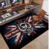 Personalized Crystal Velvet Carpet Motorhead Pattern Non Slip Floor Rug