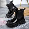 Women's Fashion Mid-tube Rain Boots New Waterproof Platform Soft-soled Waterproof Rain Boots