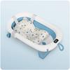 Folding Bathtub For Children, Infants With Thermometer And Insert Rk-287 White And Blue