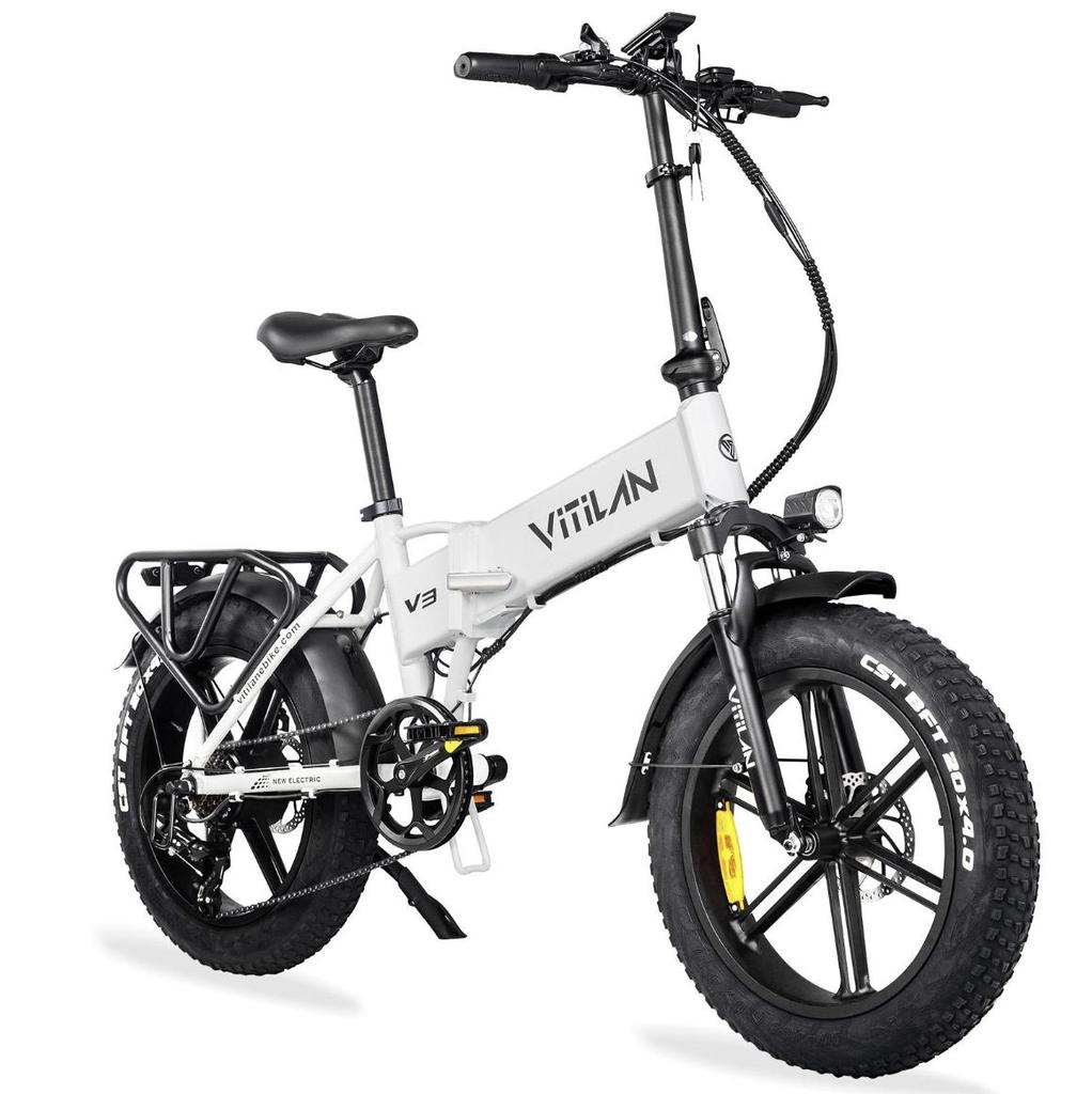 VITILAN V3 2.0 Urban Electric Bicycles 750W Motor (peak Power 1200W) 20-inch * 4.0-inch Chaoyang Puncture-resistant Tires