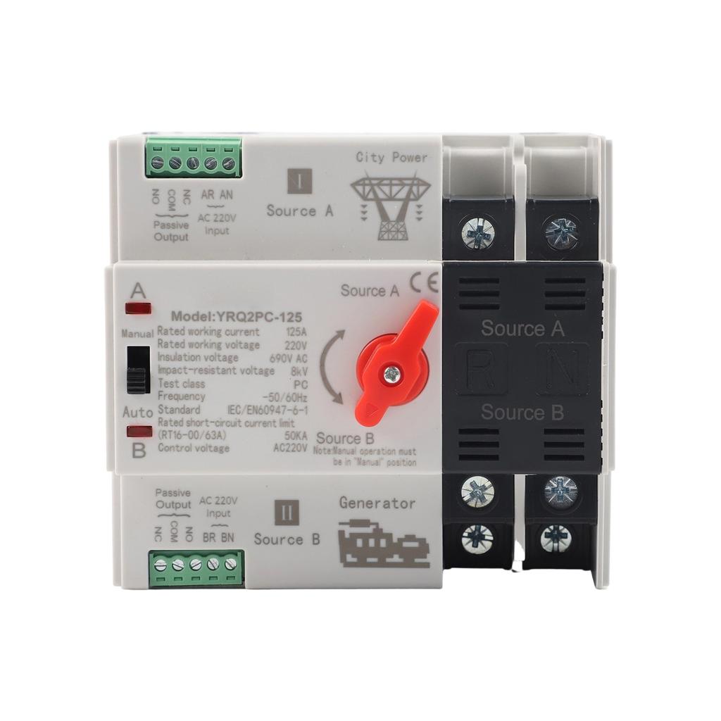 Automatic Transfer Switch Dual Power Transfer Switch AC 220V