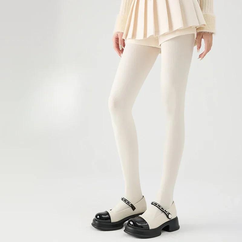 Women's Tights Slim Stockings Pantyhose Super Elastic Large Size Leggings Red Women's Media Sexy Tights Spring Autumn Winter