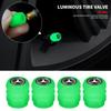 4Pcs Car Tyre Valve Stem Luminous Caps Fluorescent Decor for Mercedes Benz W203 W204 W205 W206 W212 W213 W222 W223 E300 C200