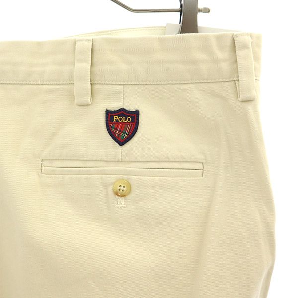 POLO GOLF Logo Patch Golf Tack Chino Shorts W42 Beige Biggs Men's Used
