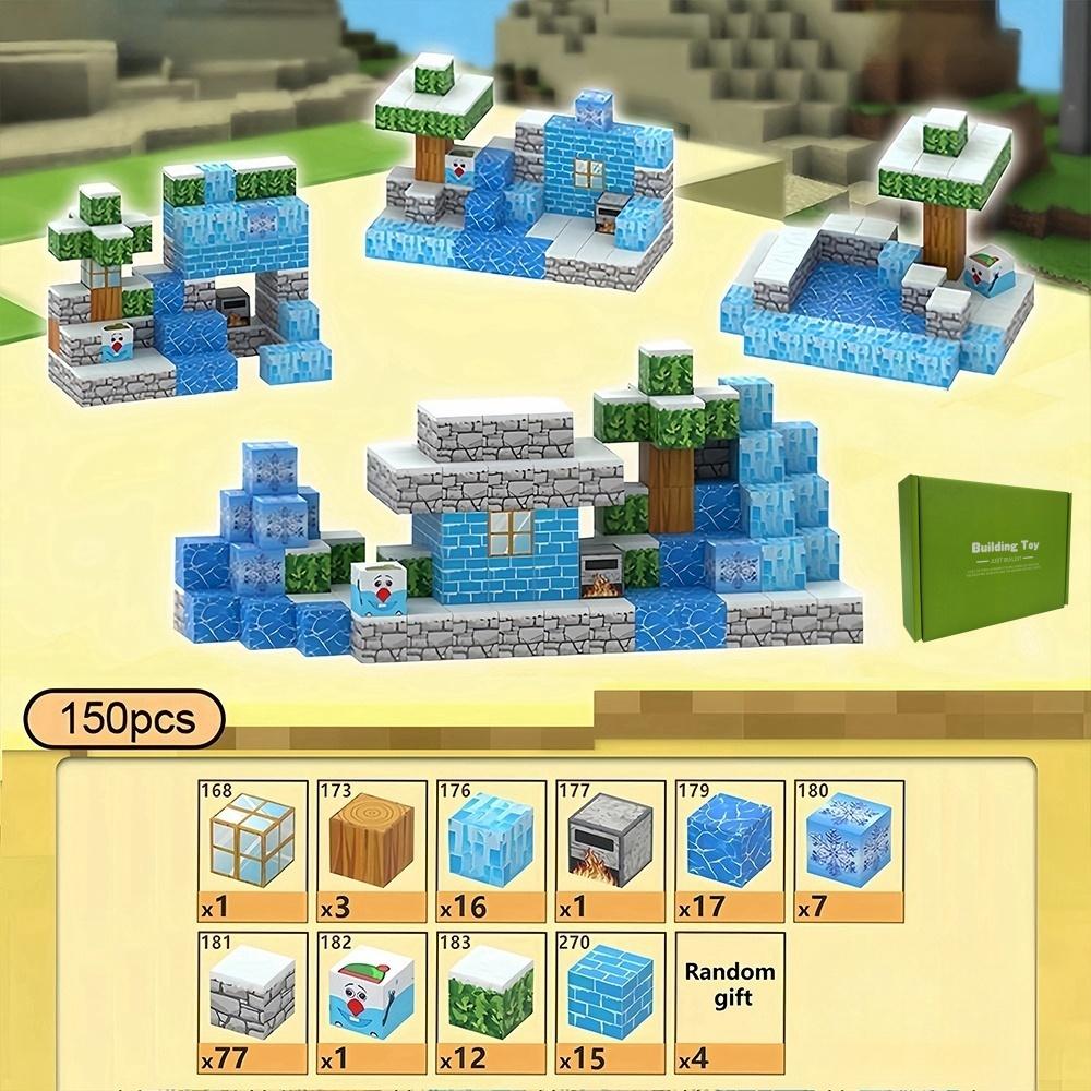 Non-Toxic Diy Magnetic Blocks - Build Mine Magnet World Set Magnetic Building Stem Toys For Kids Birthday Christmas Halloween Gifts