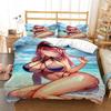 Sexy Beauty Cartoon Comfortable Duvet Quilt Cover Pillowcase Bedding Set Children Bedroom Decoration Home Textile