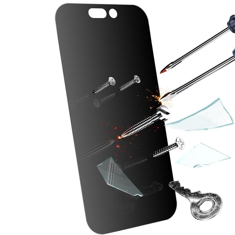 RURIHAI For iPhone 16 Screen Protector 180 Degree Anti-spy Film Ultra-Clear