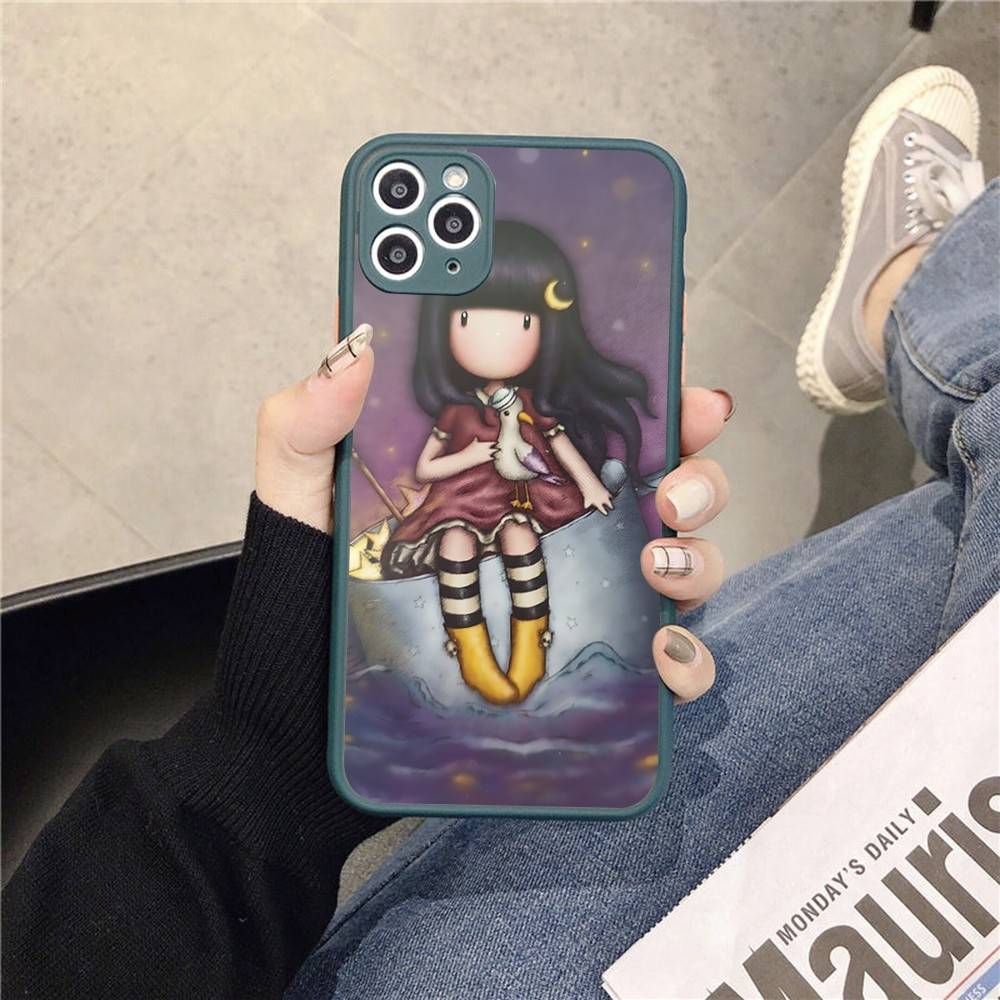 Japan Santoro G-Gorjuss Phone Cases For IPhone 16 15 14 Plus 13 12 11 Pro Max Matte Oft Bumper Phone Cover