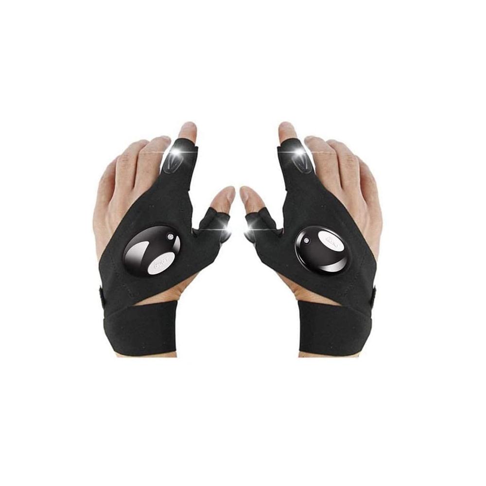 LED Flashlight Gloves Cool Gadget Hands-Free Lights for Camping Fishing Repairing Fathers Day Christmas Birthday Gift