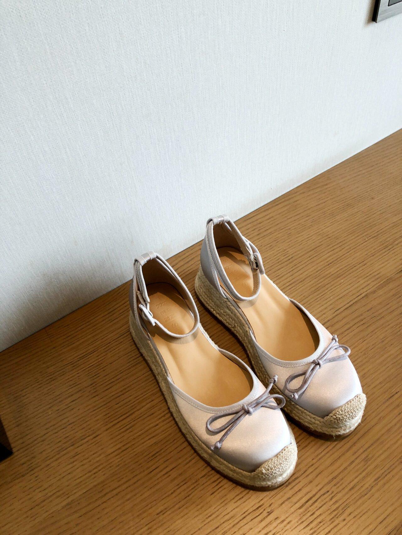 

[Spot] French bag head hollow sandals women s summer Mary Jane shoes platform straw woven fisherman single shoes women s wedge heel 35