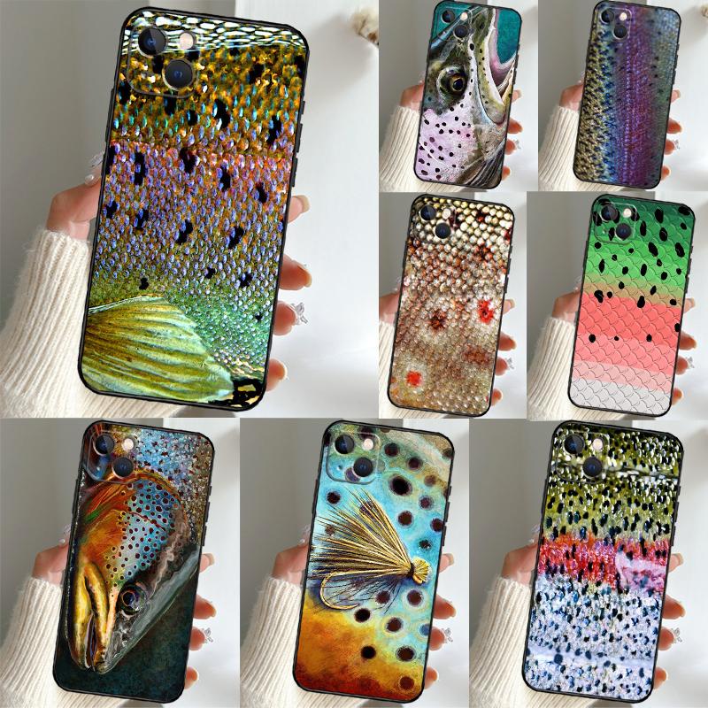 Rainbow Trout Fishing Skin Case For Honor Magic 5 6 7 8 Pro Honor 400 Lite 200 X9c X9b X9a X8b X8a X8c 50 70 90 Cover