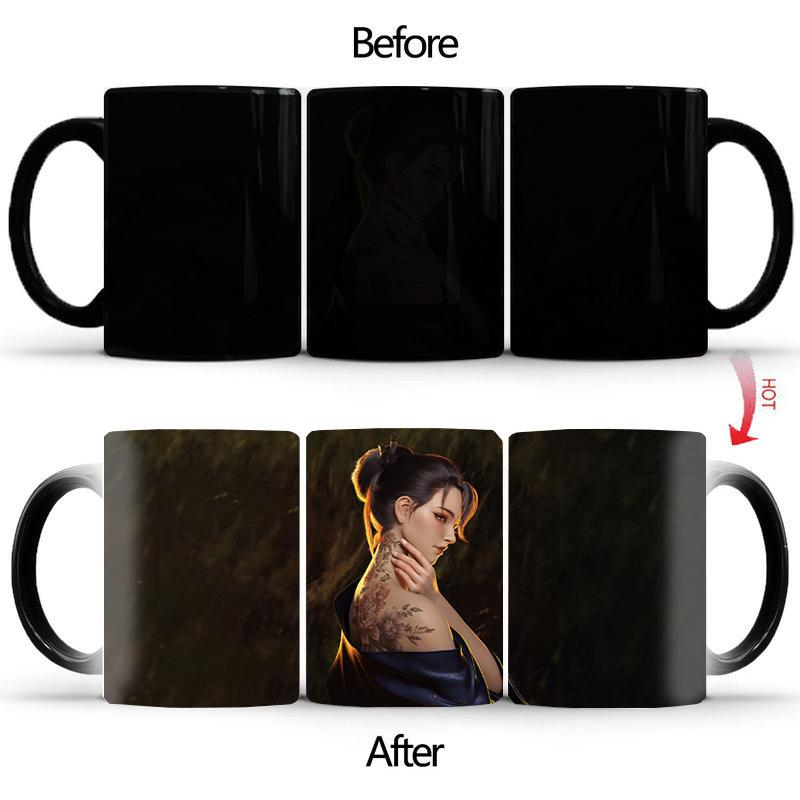 

Творческая кружка для учителя татуировок BSKT-082, оригинальные кружки, кофейные чашки, кавайные чашки, сублимационные заготовки, кружки для изменения цвета, посуда для напитков 350ml