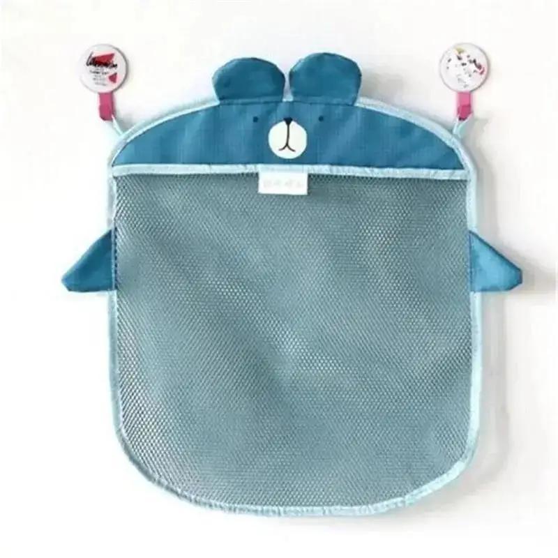 Aufbewahrungstasche für Badezimmerzubehör Cartoon Wandbehang Küchenaufbewahrungstaschen Gestricktes Netz Baby-Spielzeug Shampoo-Organizer Zubehör