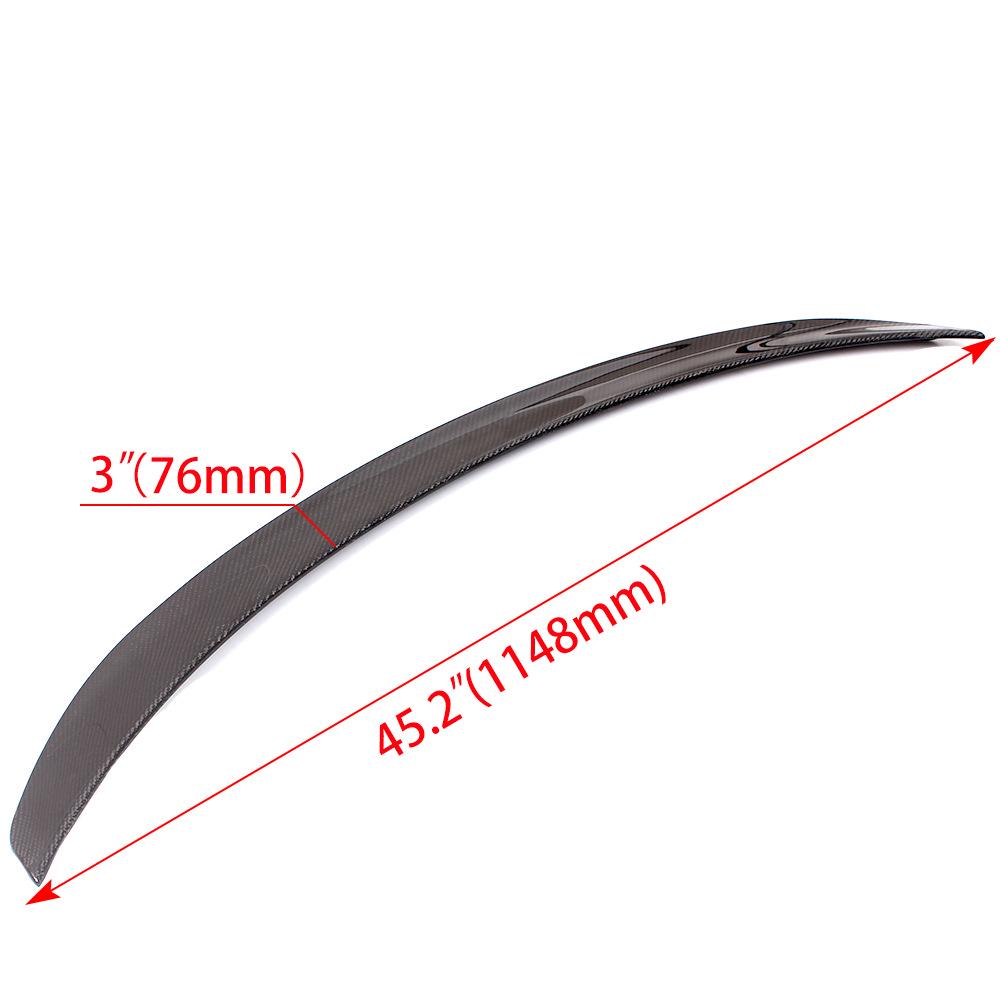 Carbon Fiber Rear Spoiler for Model 3 P: Cross-Border Compatible Wind Deflector
