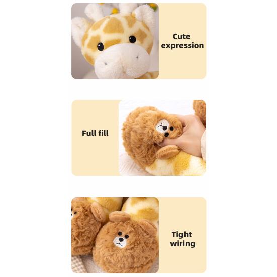 Cute Dream Deer Plush Toy 50cm/70cm Soft Stuffed Animal Doll Elk Home Decor Christmas Gift for Girls Boys