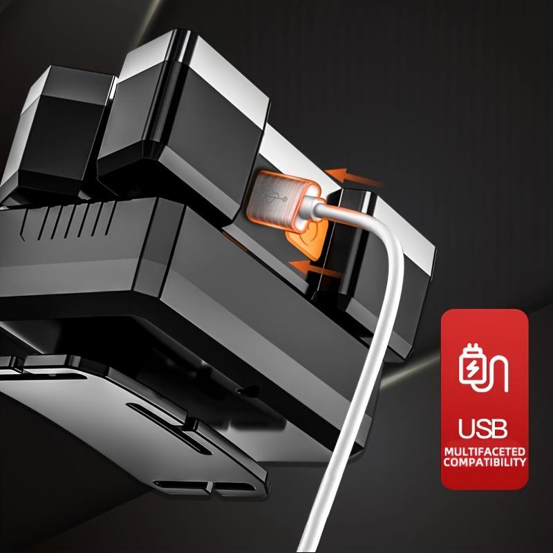 Strong Light Headlamp Led Five Head Aircraft Light Usb Rechargeable Head Mounted Small Flashlight Outdoor Mining Headlamp