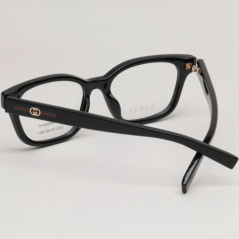 Gucci Eyeglass Frames GG2103OL 005 Black Square Horn-rimmed Fashion Daily Men Women