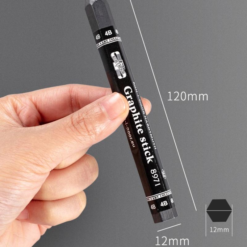 Hexagonal Graphite Stick for Drawing Sketch Shading Pencils Artist Sketching Black Charcoal Chalk Student Art Painting Supplies