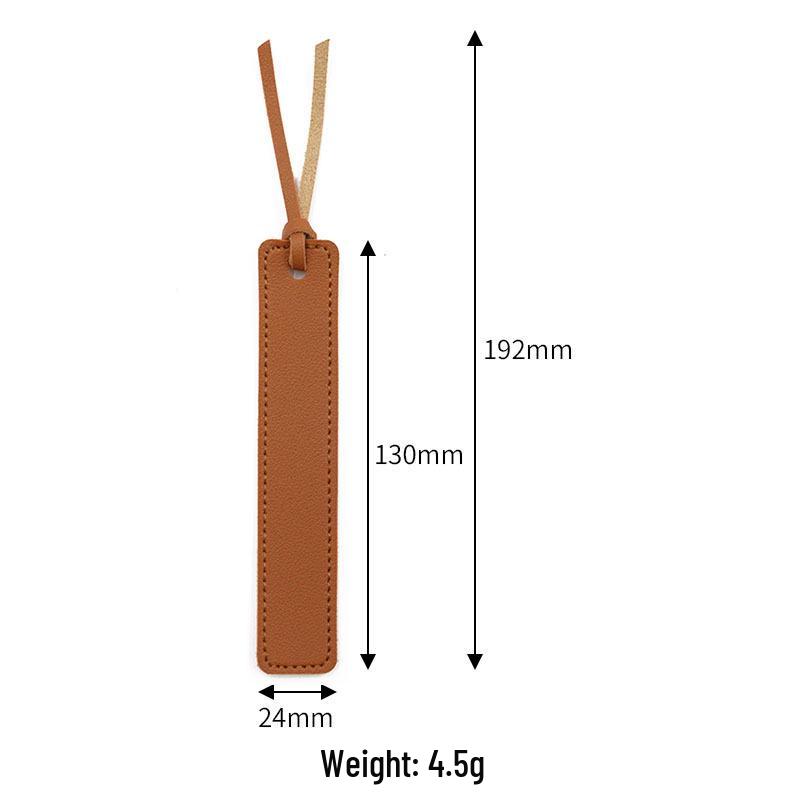 Elegant Leather Bookmark Clip - Portable, Exquisite Page Marker for Home & Office