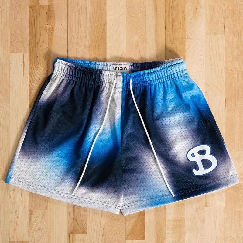 BKTSQD Men's Quick-Dry Mesh Basketball Shorts - Summer Loose-Fit Casual Pants