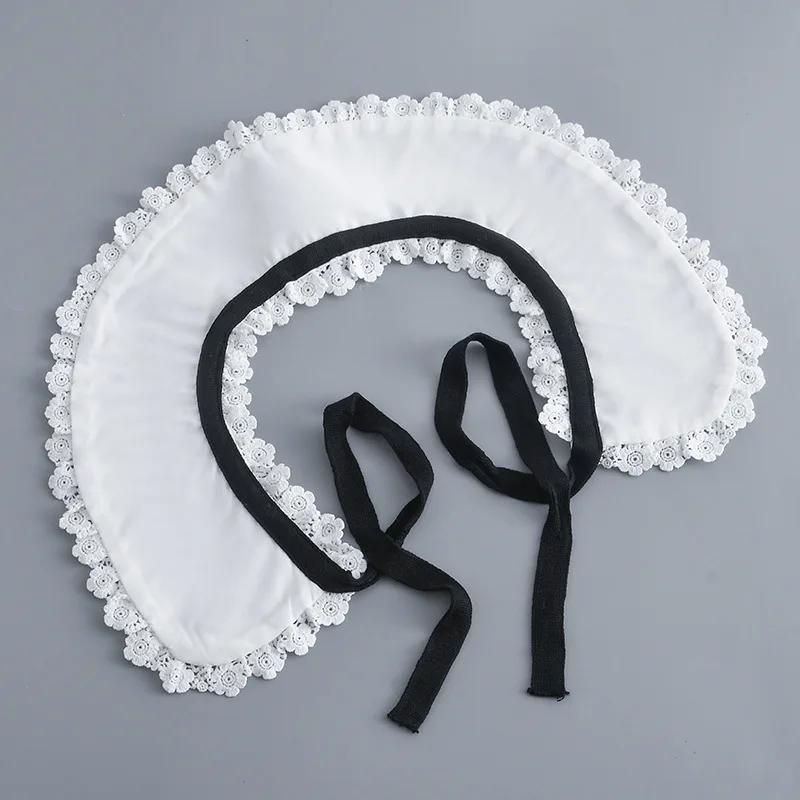 Perfect Match Vintage Lapel Fake Collar Shoulder Wraps Shawl Female White Removable Blouse Tops Shirt Detachable Collar Neckwear False Collar