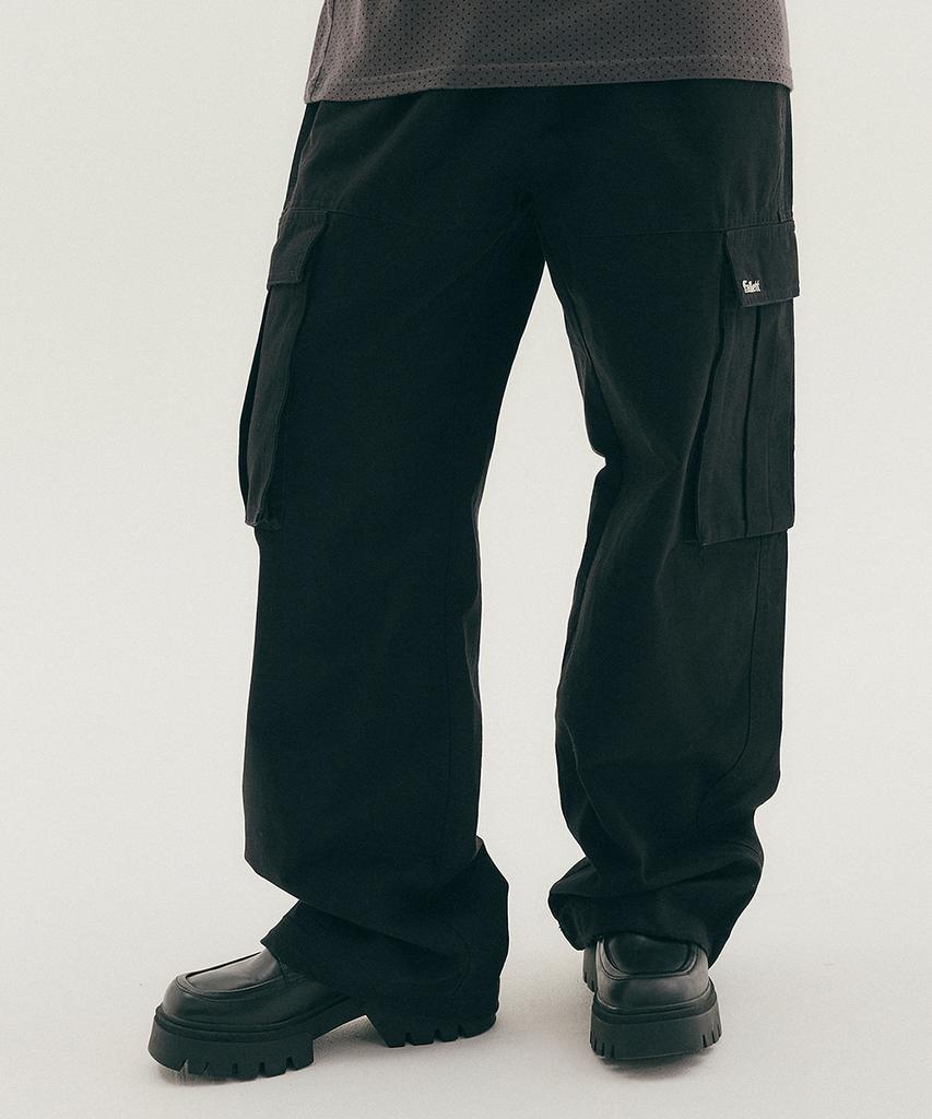 FALLETT Cargo String Pants Black