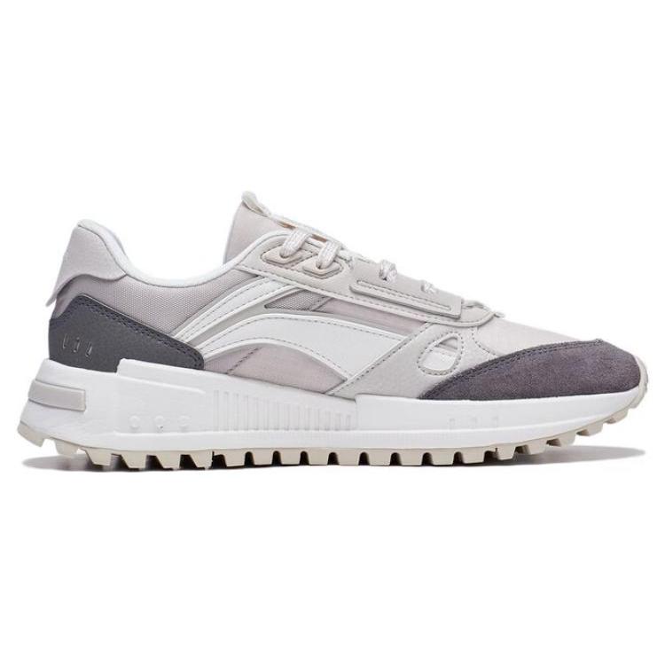 New LiNing Wind Rider 2.0 Anti Slip Wear Resistant Low Top Sports Casual Shoes Men's Bellflower Grey AGCT155-2