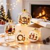 Acrylic Christmas Ornament With Animal Design - Hedgehog Penguin Panda Lamb Light-Up Hanging Decor Tree Home Festive Display