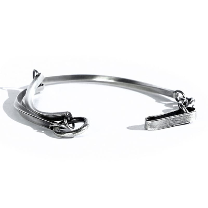 SEWNSWEN SEWN SWEN SILVER LAYERED THIN LINE TWISTED Bracelet