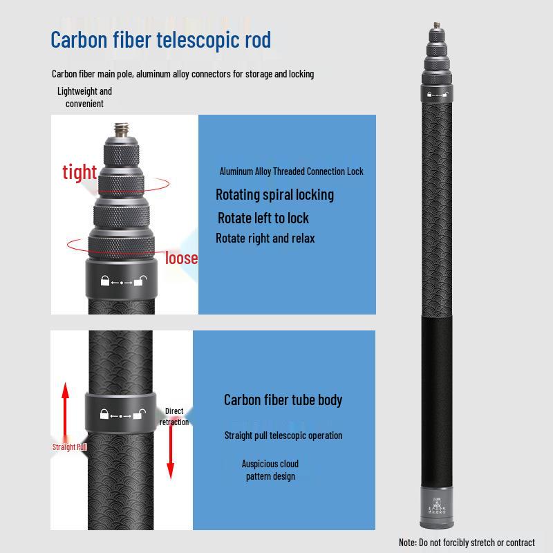 Insta360 Carbon Fiber Invisible Selfie Stick for GoPro