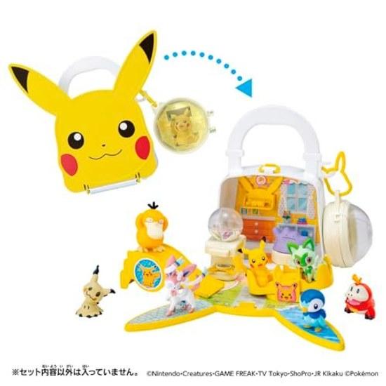 Takara Tomy Pocket Monster Moncolle Nakayoshi Oheya Bag Pikachu