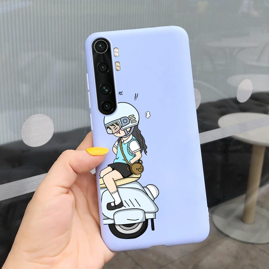 For Xiaomi Mi Note 10 Lite Case 6.47" Fashion Cute Girls Painted Soft TPU Cover For Xiaomi Note 10 Lite MiNote10 Lite Phone Case