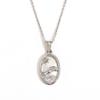 MamacitaLay 18K Gold Plated Stainless Steel Zircon Star Twelve Constellation Shell Necklace Women's Waterproof Neck Jewelry Gift