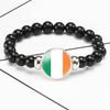 287 Länder Nationalflagge Druckknopf Elastisches Band Perlen Länderflagge Unabhängigkeitstag Perlen Schmuck Perlenarmband