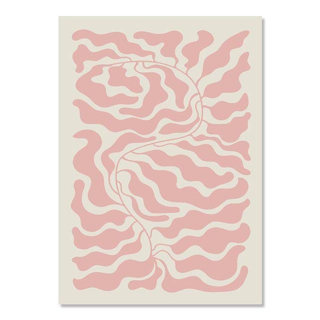 WINDVALE Stampe artistiche da parete con stampa astratta di Matisse, stampa artistica da parete in stile bohémien, decorazione retrò per camera da letto estetica (verde salvia, 20,3 x 25,4 cm