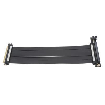 PCIE4.0 X16 Extension Cable High Speed EMI Shielding GPU Riser Cable Flexible Right Angle for