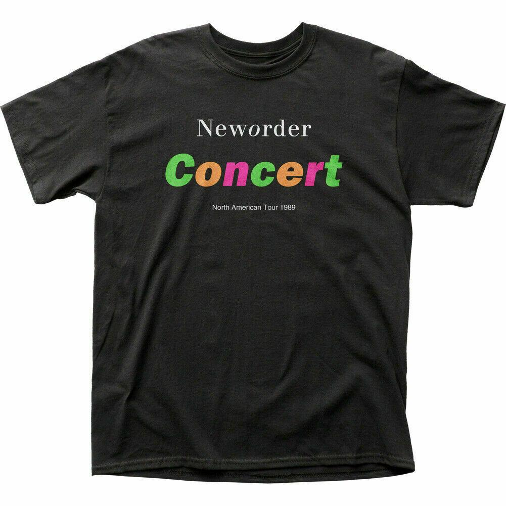 

26 New Order Concert T Shirt Mens Licensed Rock N Roll Music Band Tee New Black Unisex T-Shirt L