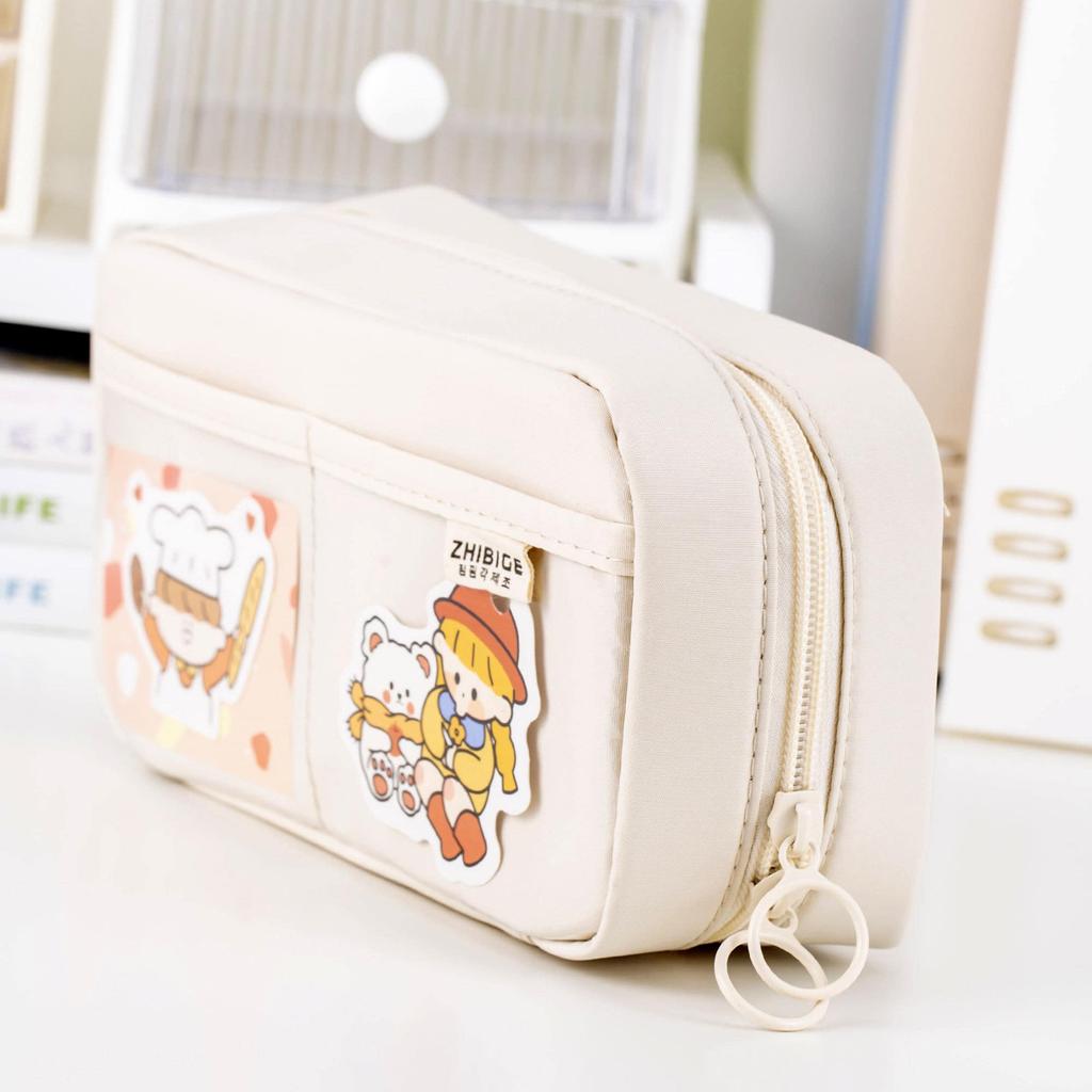 Transparent Pencil Case For Girls 2026 New High-Capacity Stationery Box High Aesthetic Pencil Case For Middle School