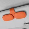 Multifunction Leather Sunglasses Card Holder Car Sun Visor Glasses Mount Hanger