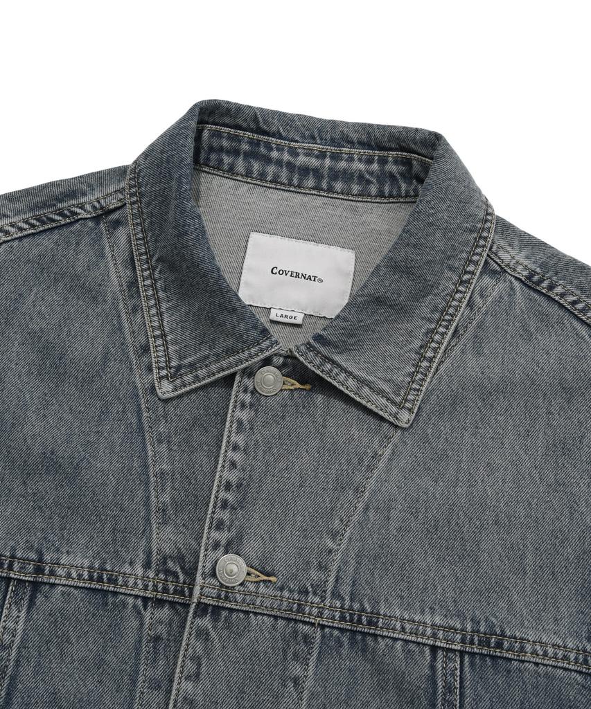 COVERNAT Denim Trucker Jacket Blue
