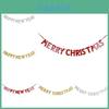Festive Merry Christmas Happy New Year Banner Bunting For Home Party Decor