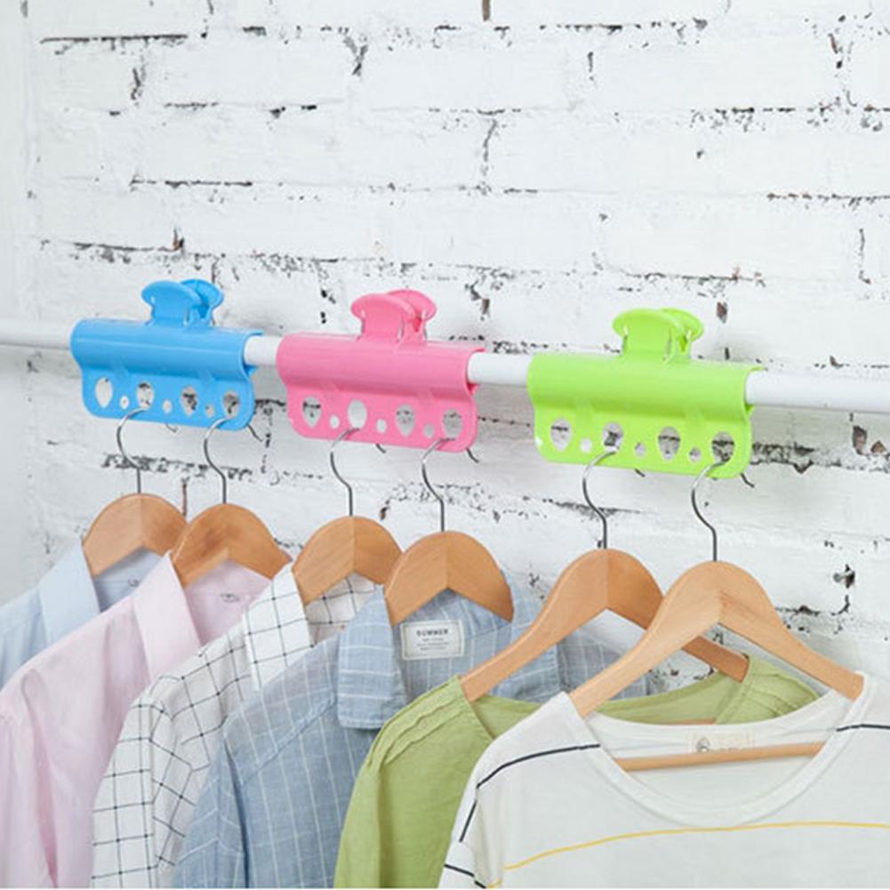 3 Stück Kleiderbügel mit fester Schnalle, Winddichte Kleiderbügelhaken, Wäscheständer für Balkon, Hof, Wäscheleine